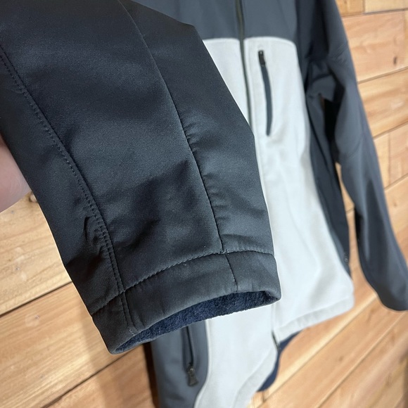 Nike Fleece & Soft Shell Jacket, Mens L, Grey / Blue - Picture 7 of 8